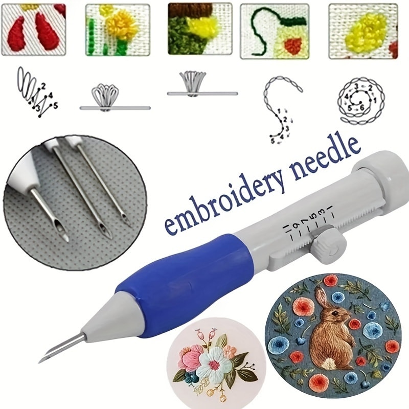Adjustable Magic Embroidery Pen Punch Needle Kit 0