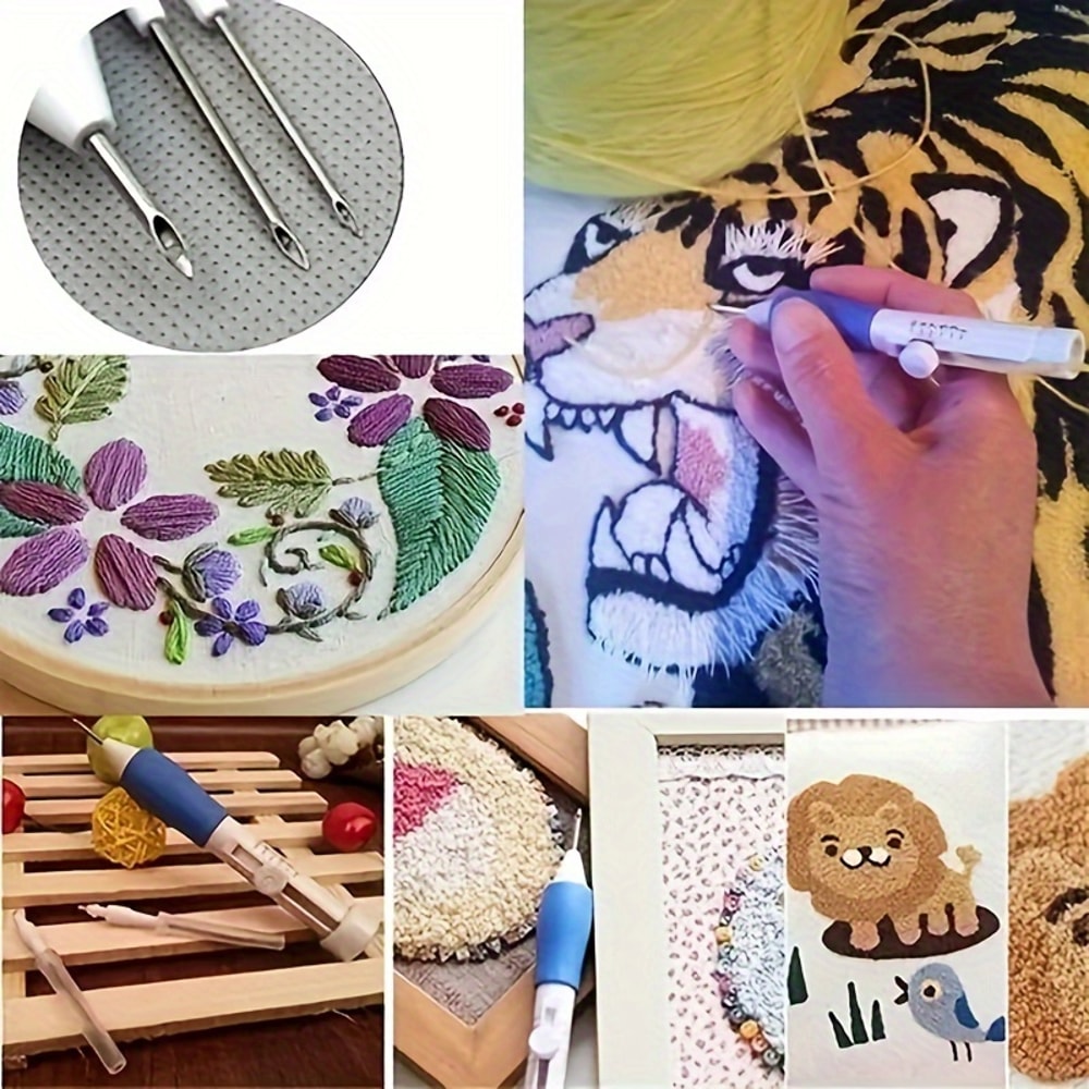 Adjustable Magic Embroidery Pen Punch Needle Kit 3