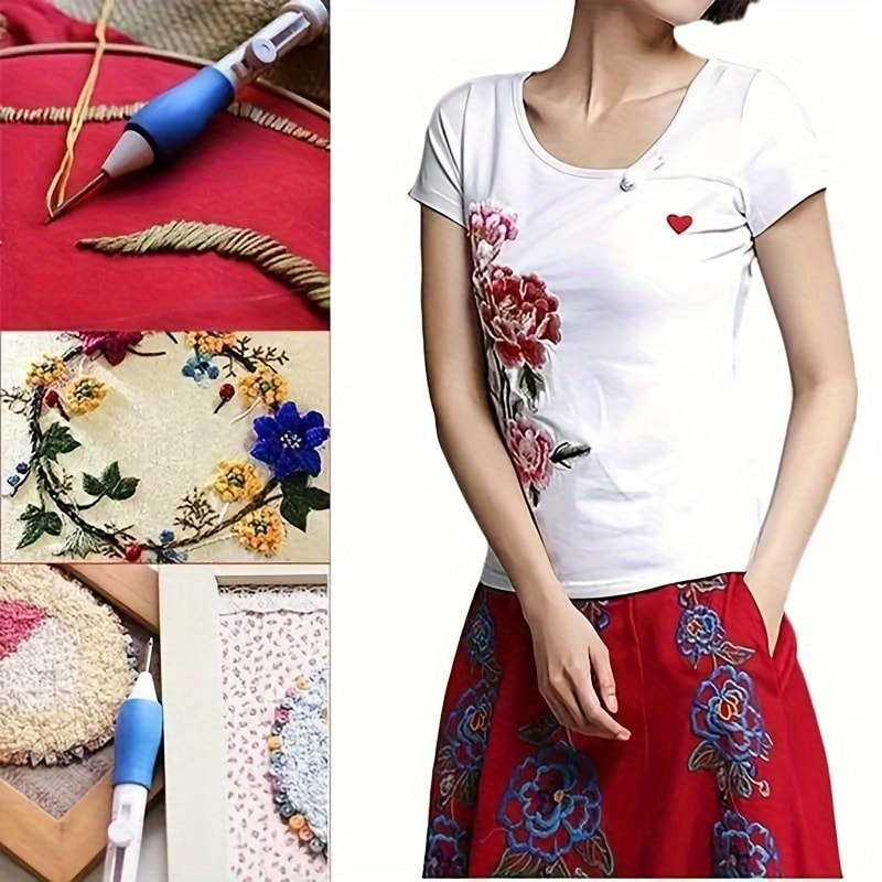 Adjustable Magic Embroidery Pen Punch Needle Kit 4