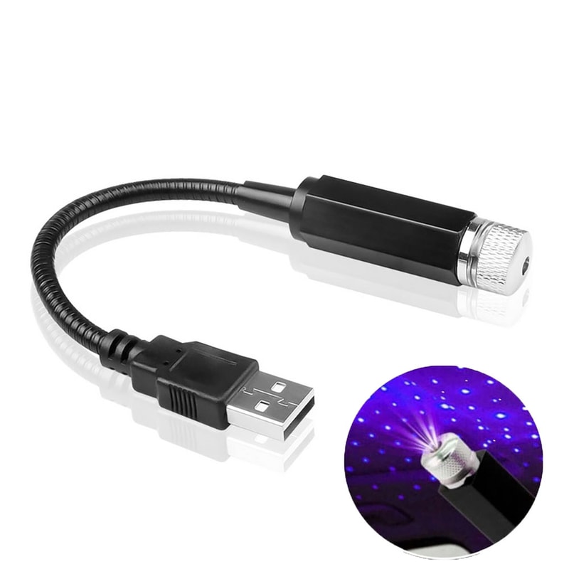 USB Car Roof Star Light Projector For Galaxy Interior Ambiance 4