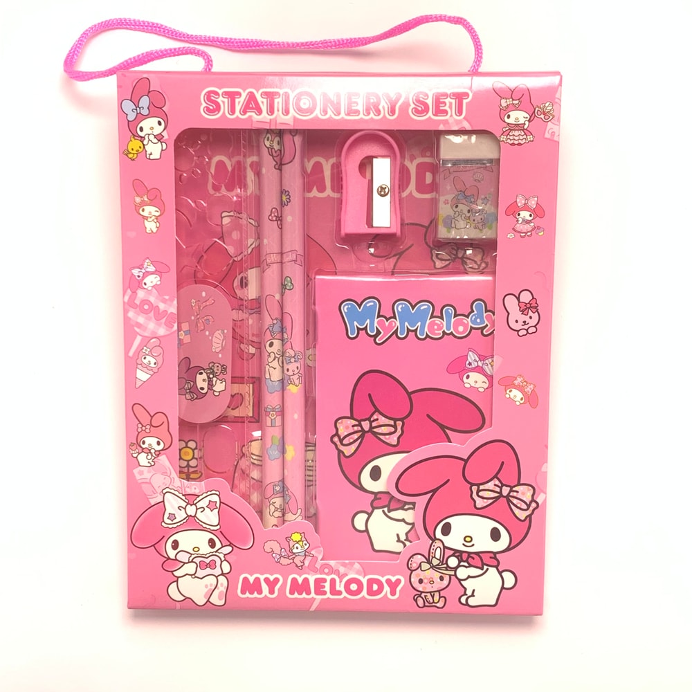Sanrio Stationery Gift Box with Hello Kitty My Melody Kuromi Cinnamoroll