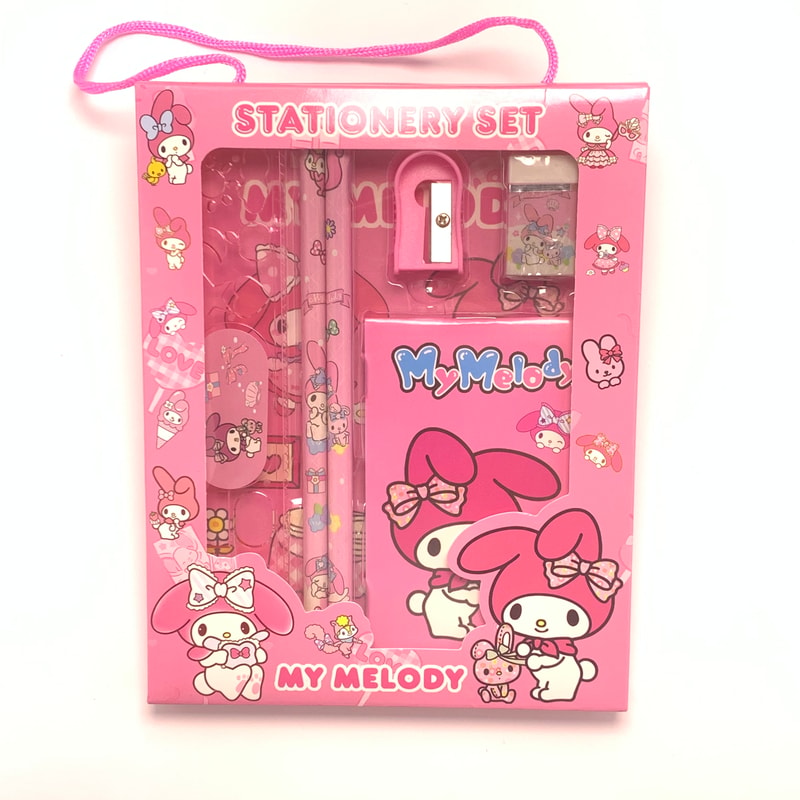 Sanrio Stationery Gift Box with Hello Kitty My Melody Kuromi Cinnamoroll