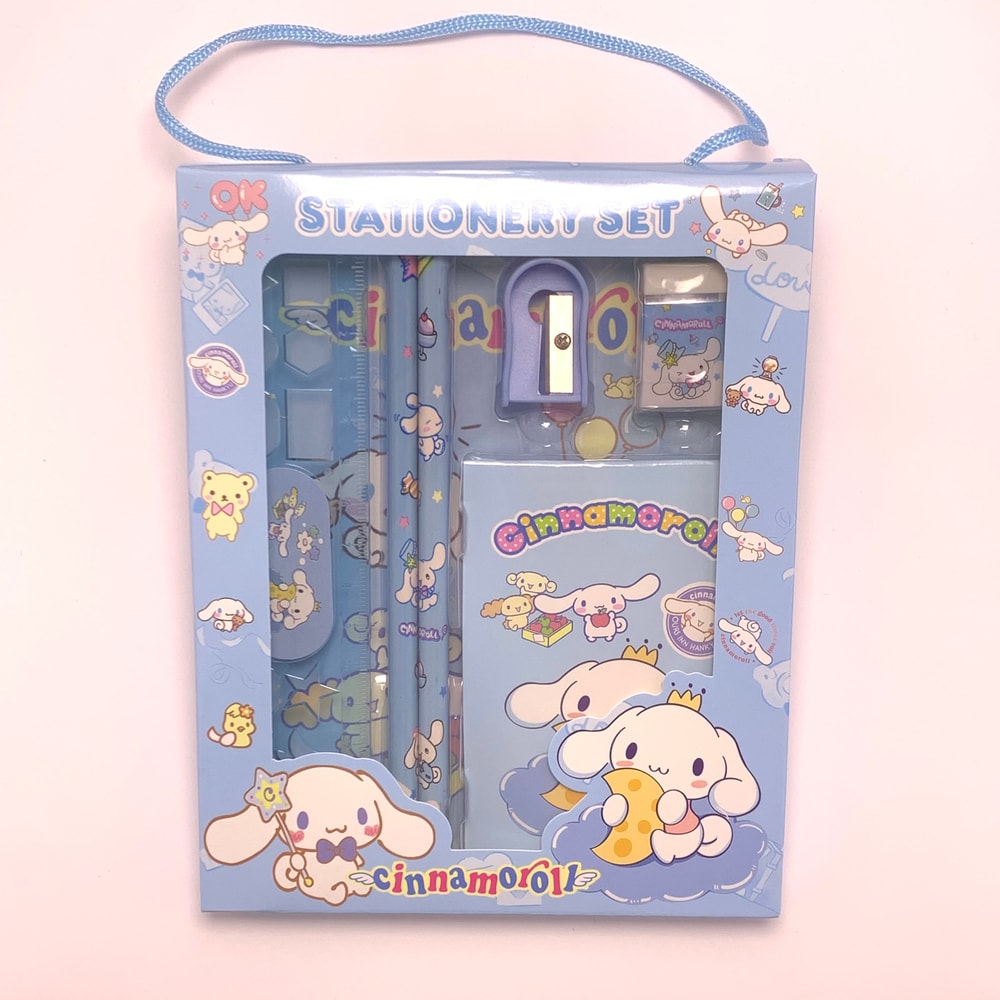 Sanrio Stationery Gift Box with Hello Kitty My Melody Kuromi Cinnamoroll