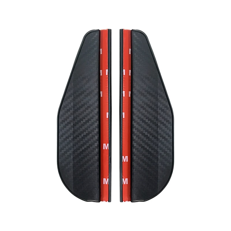 Carbon Fiber Car Side Mirror Rain Guards 2PCS Rearview Mirror Visor 3