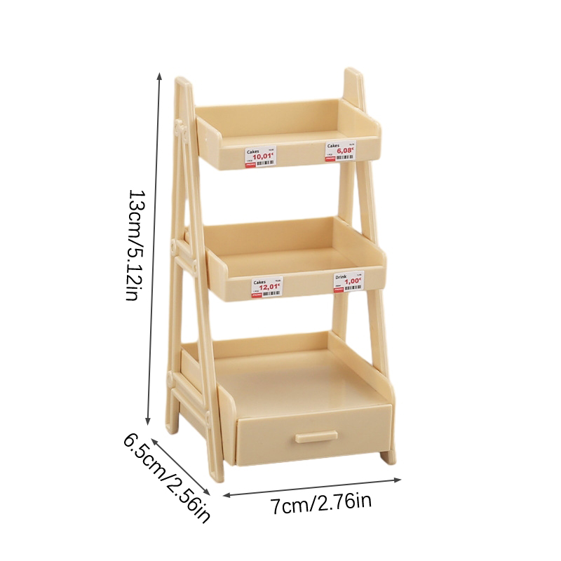 Miniature Plant Stand Shelf For Dollhouse Display Rack Fairy Garden Furniture 5