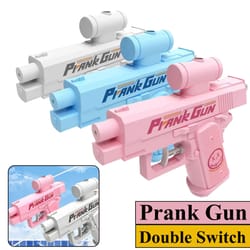 two way water gun prank toy for reverse spray fun