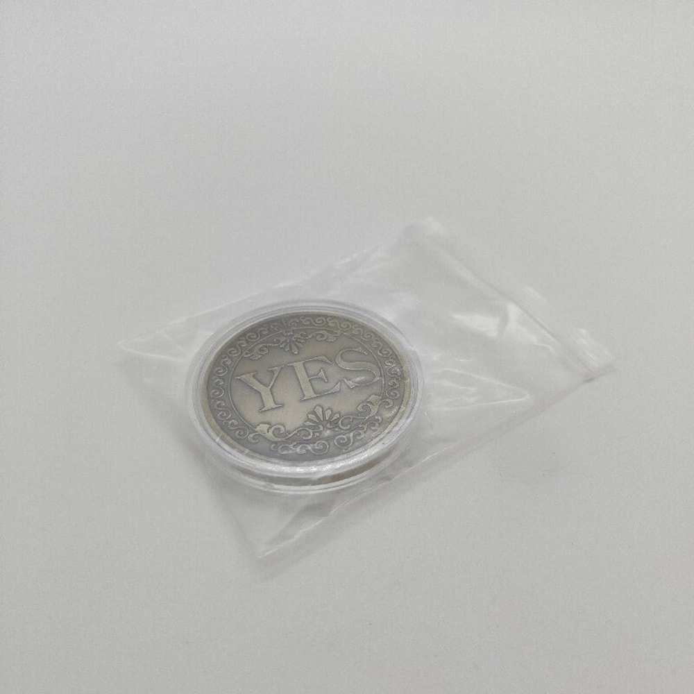 Bronze Yes No Decision Coin Challenge Coin for Games Gifts and Collectors