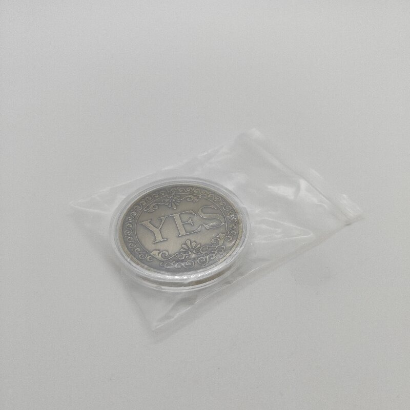 Bronze Yes No Decision Coin Challenge Coin for Games Gifts and Collectors