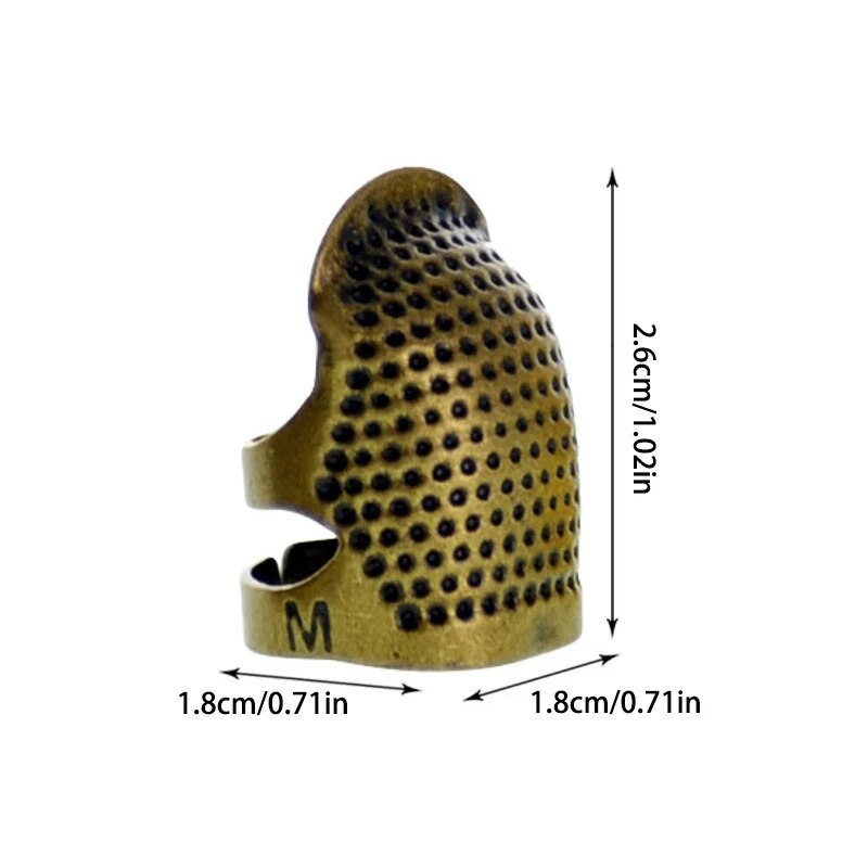 Adjustable Sewing Thimble Non Slip Needle Presser Ring 3