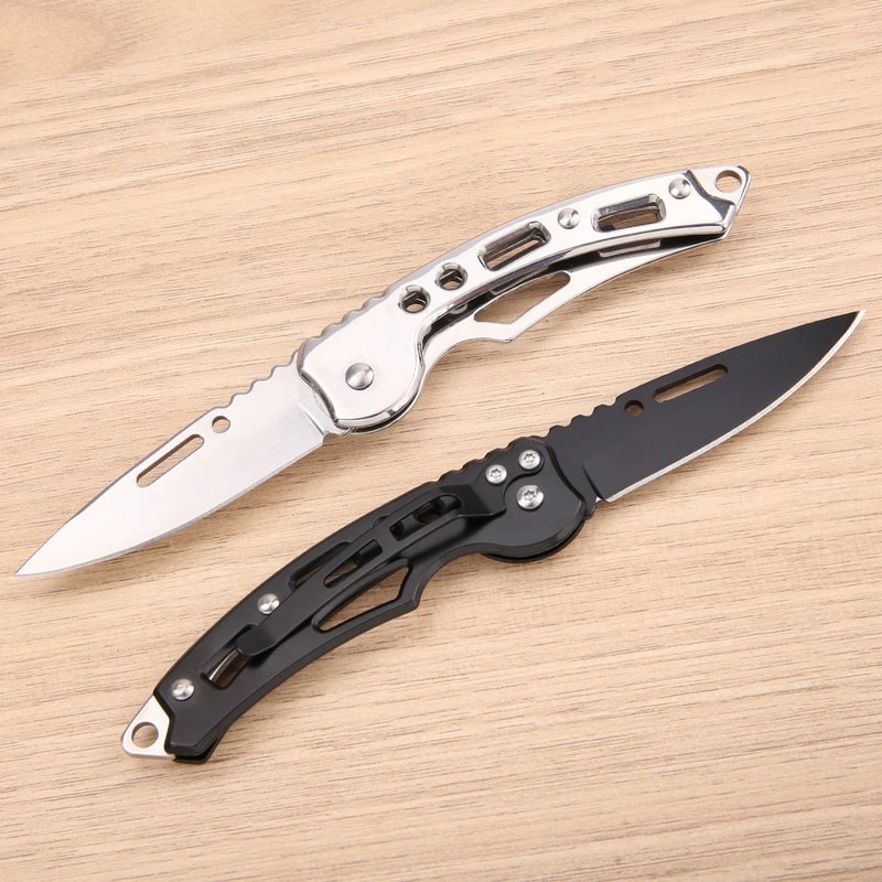 Mini Stainless Steel Keychain Folding Knife for Everyday Carry