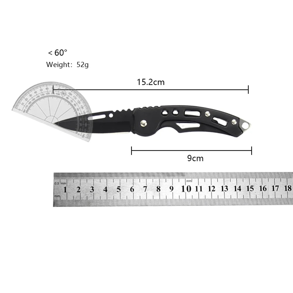 Mini Stainless Steel Keychain Folding Knife for Everyday Carry