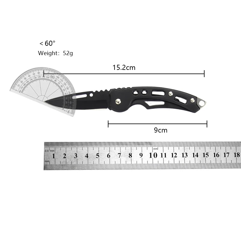 Mini Stainless Steel Keychain Folding Knife for Everyday Carry