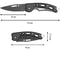 Mini Stainless Steel Keychain Folding Knife for Everyday Carry