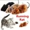 Lifelike Wind Up Plush Mouse Cat Toy for Interactive Chase Play