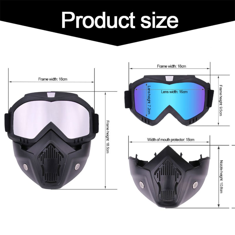 Dustproof Motocross Goggles Adjustable Motorcycle Goggles For Dirt Bike Riding 4
