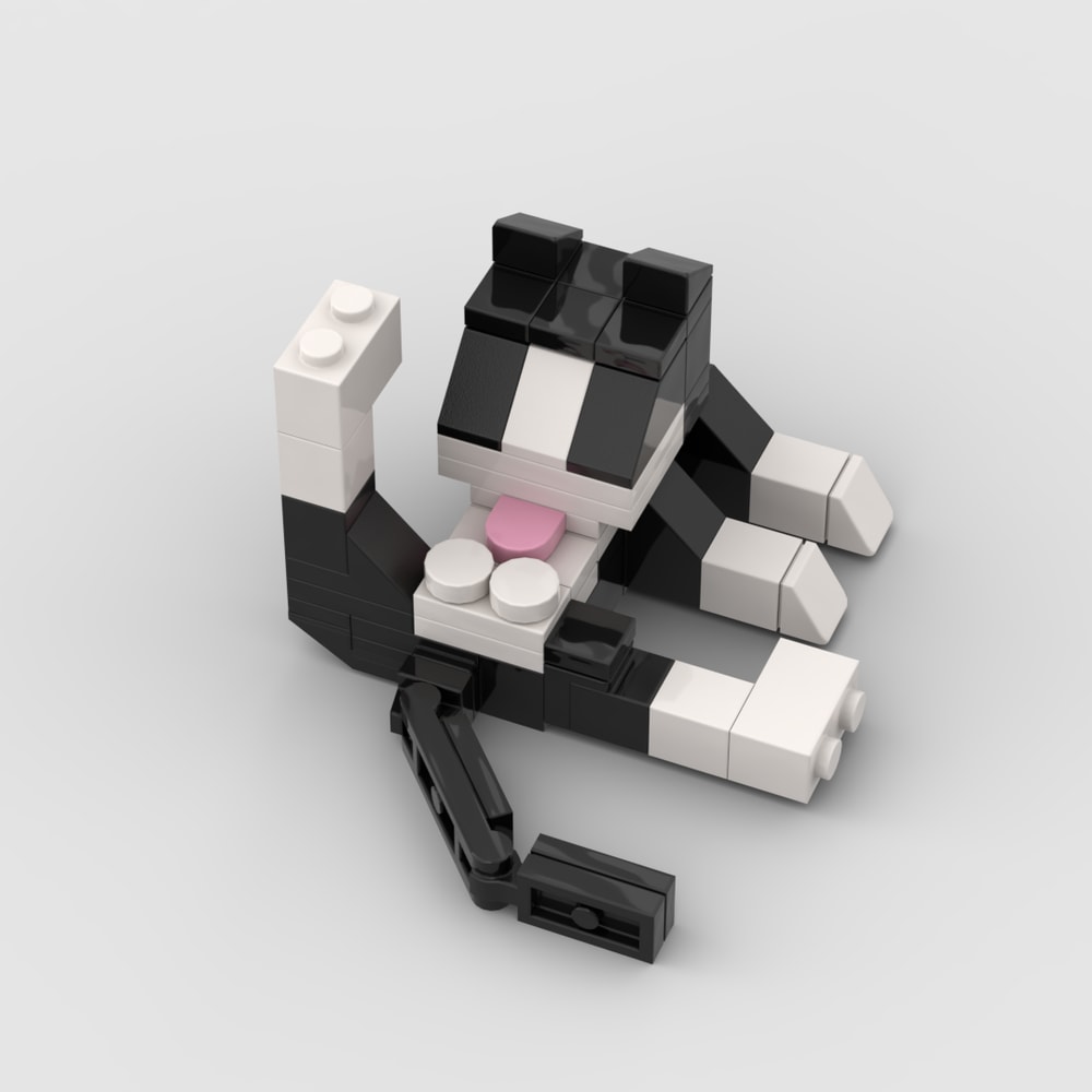 Cute Cat DIY Building Blocks Set Animal Bricks Toy for Kids