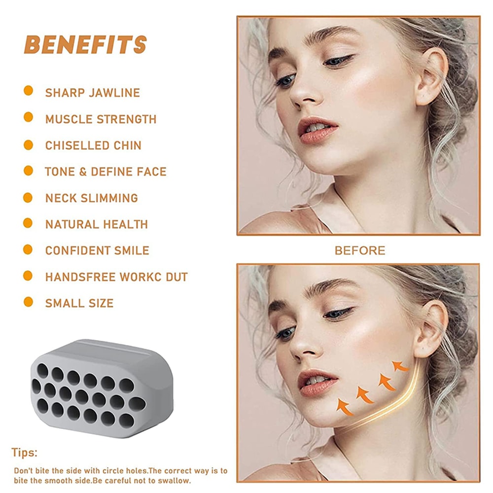 Silicone Jawline Exerciser Ball For Face And Neck Toning 2