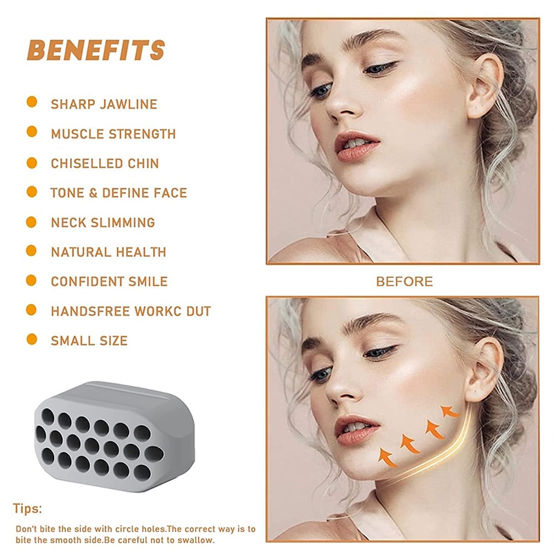 Silicone Jawline Exerciser Ball For Face And Neck Toning 2