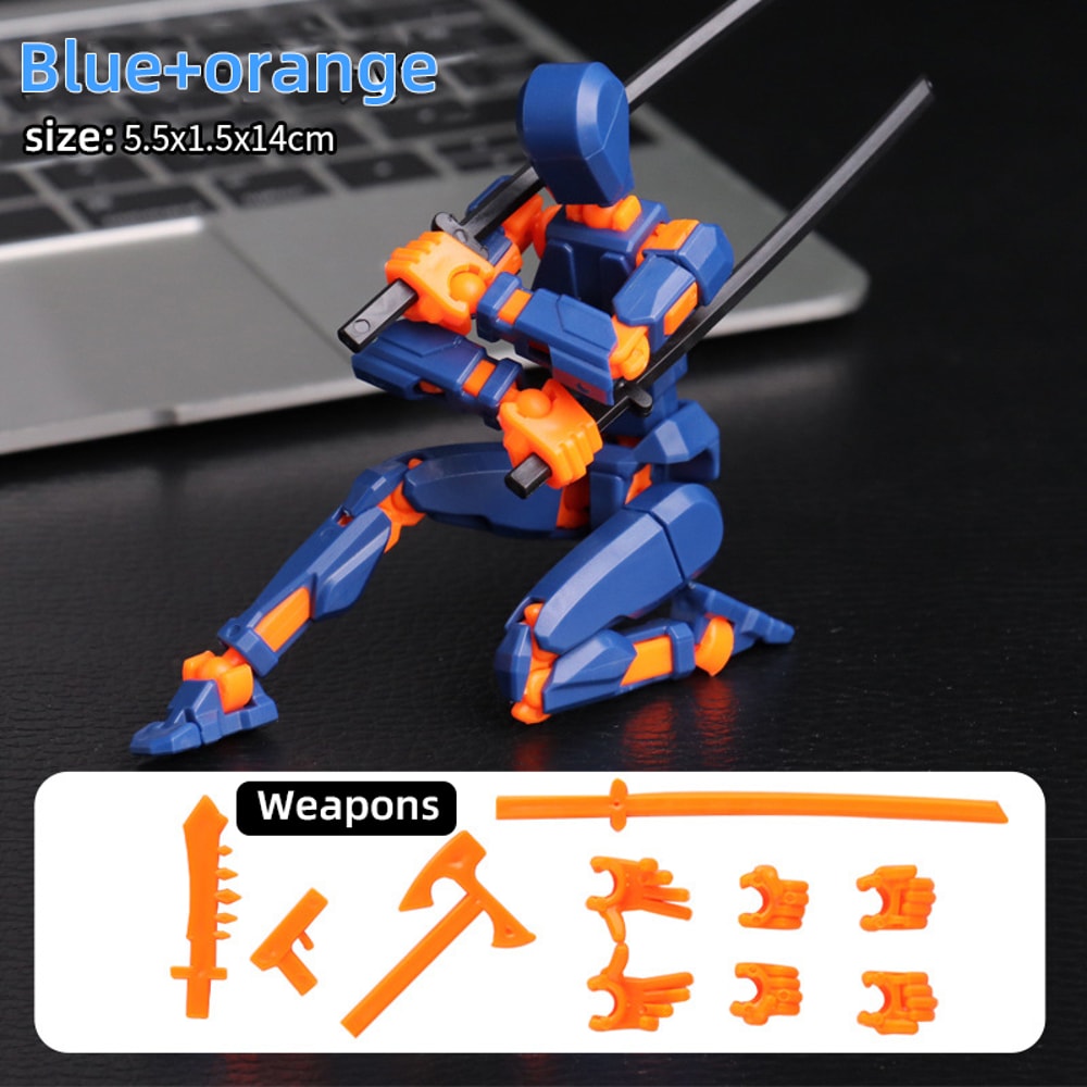 Printed Poseable Shapeshift Robot Action Figure Toy 6