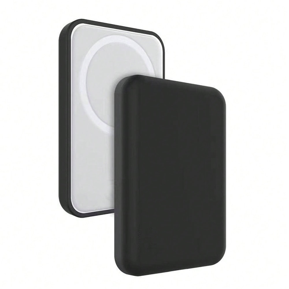 Premium TPU Charging Case Protector For Apples MagSafe Wireless Power Bank Black 5