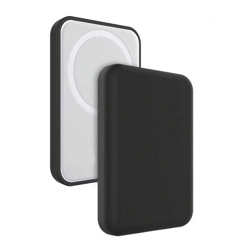 Premium TPU Charging Case Protector For Apples MagSafe Wireless Power Bank Black 5