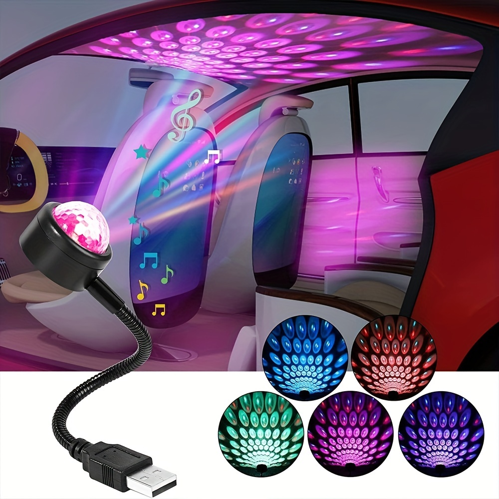 LED Starry Sky Night Light Projector, USB Powered Galaxy Lamp for Car Roof & Room Ceiling Decor