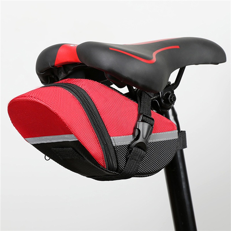 Waterproof Nylon Bicycle Saddle Bag Rear Seat Tool Pouch for Mountain Biking