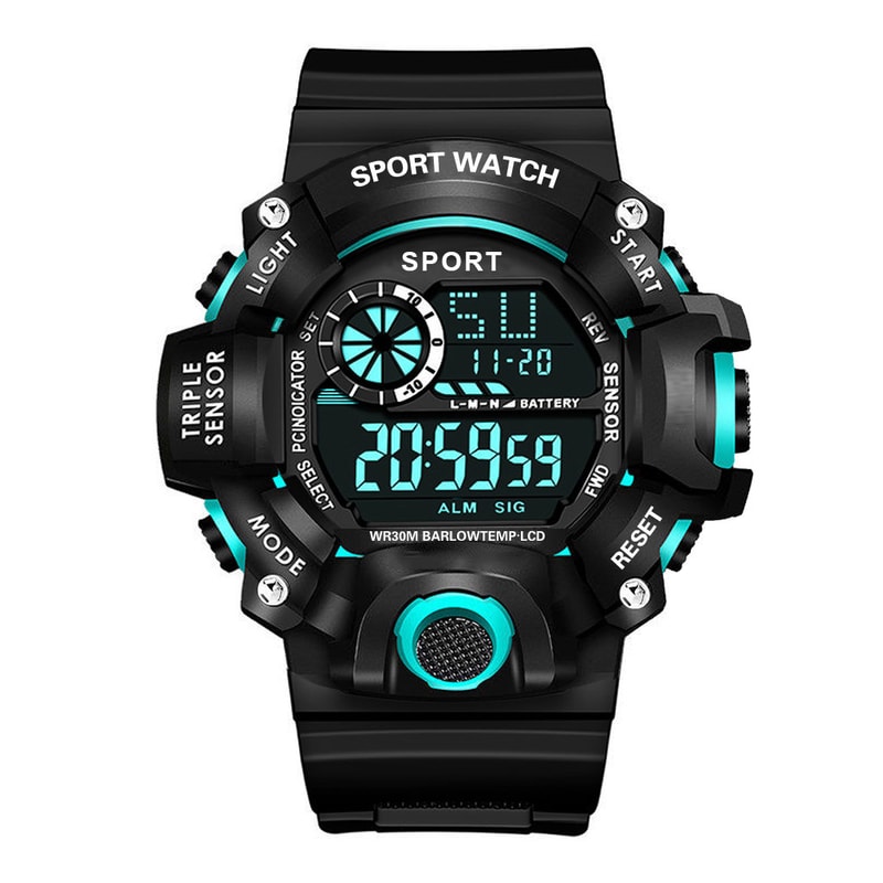 Multifunctional Sports Watch For Men Waterproof Luminous Military Design With Alarm 1