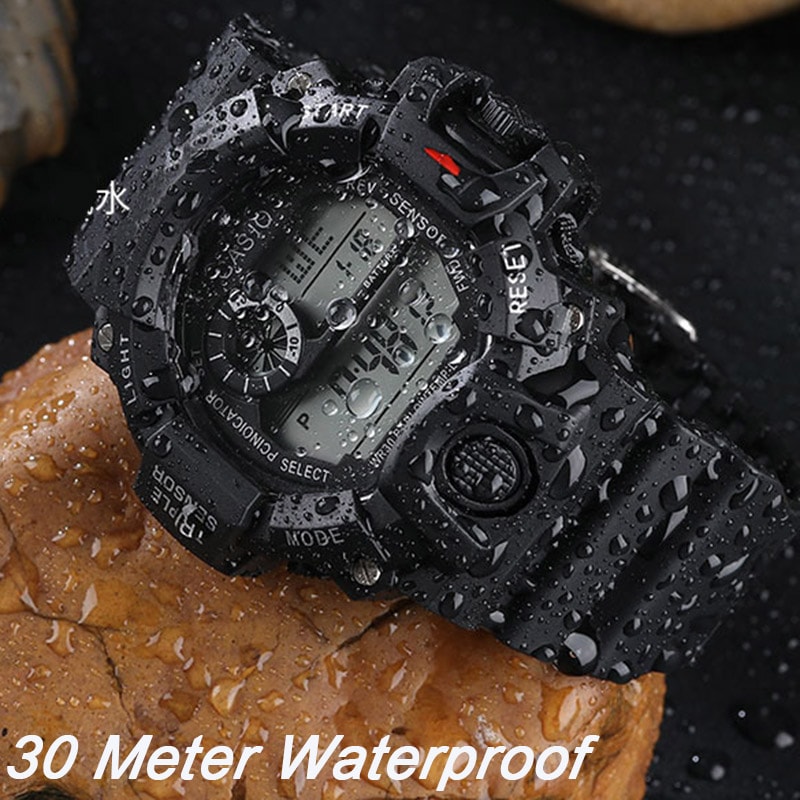 Multifunctional Sports Watch For Men Waterproof Luminous Military Design With Alarm 3
