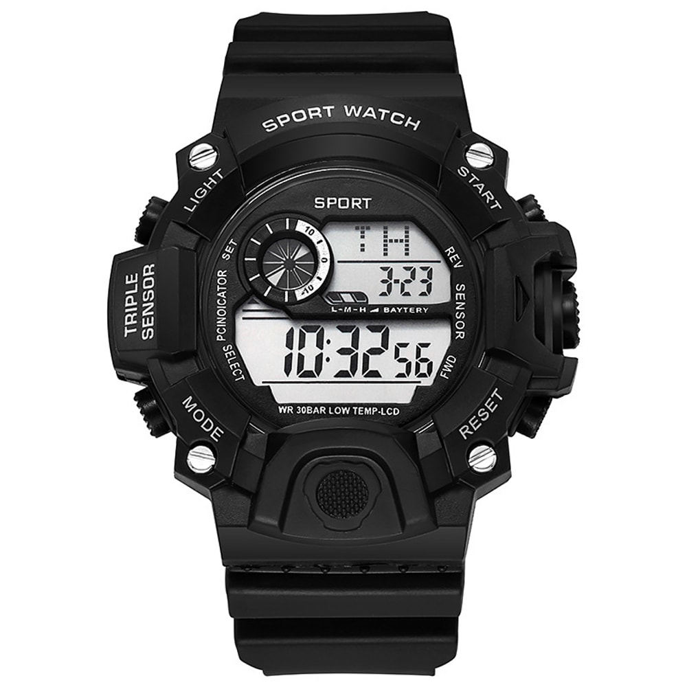 Multifunctional Sports Watch For Men Waterproof Luminous Military Design With Alarm 9
