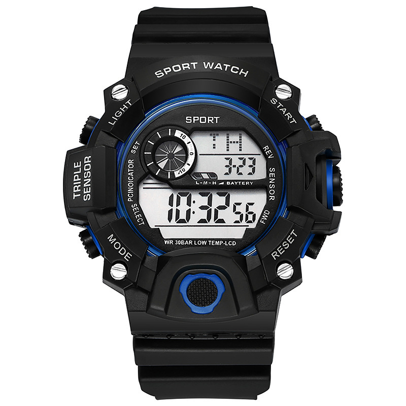 Multifunctional Sports Watch For Men Waterproof Luminous Military Design With Alarm 12
