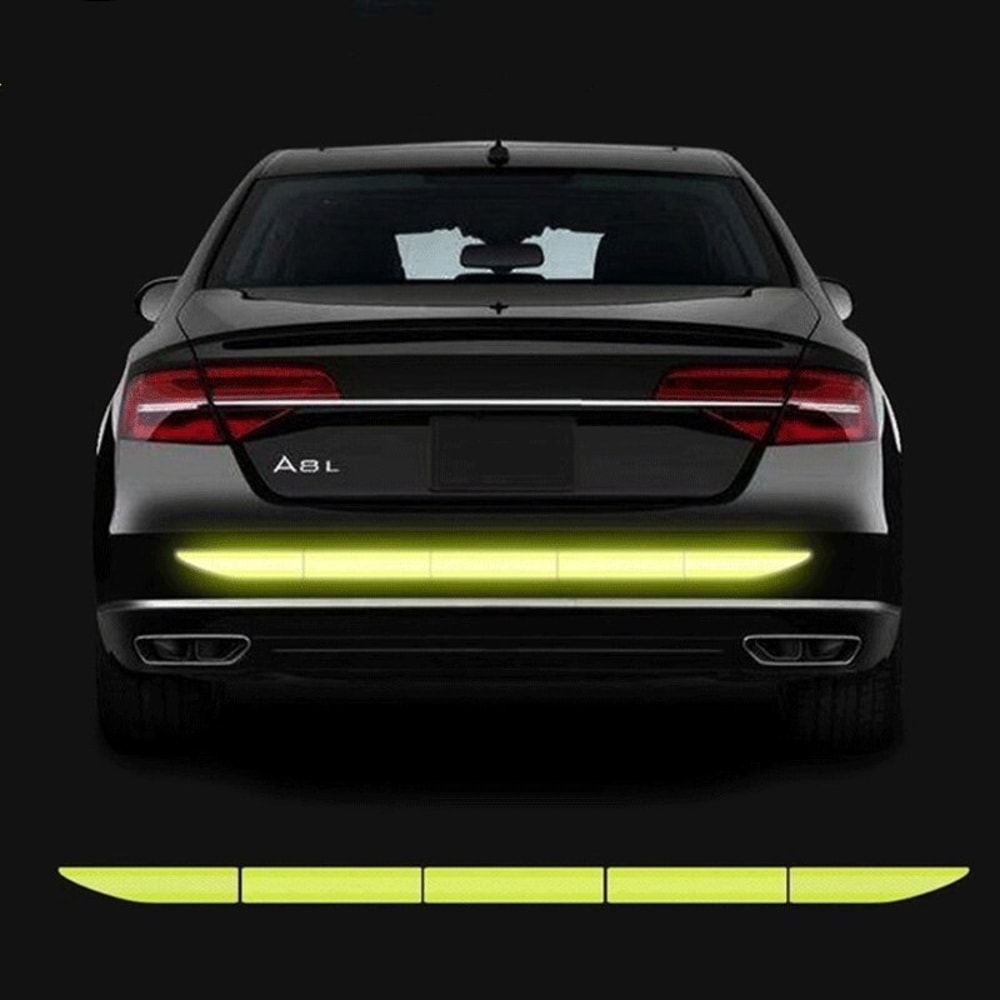Reflective Car Sticker Safety Tape Anti Collision Warning Tape for Automobile Trunk, Night Reflective
