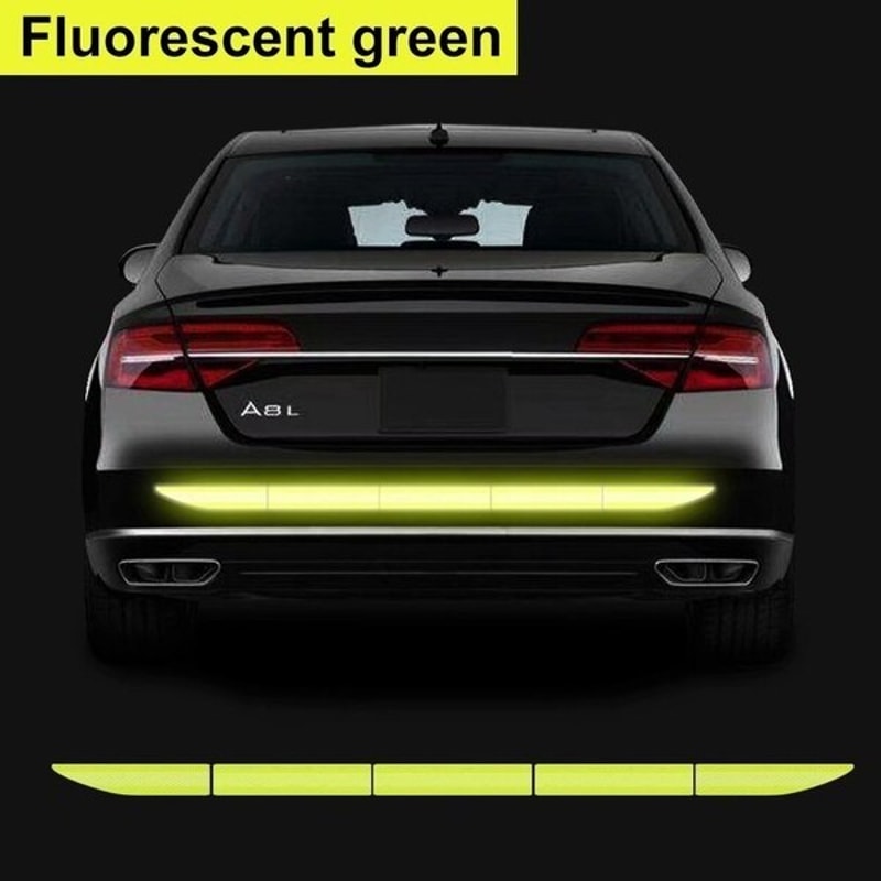 Reflective Car Sticker Safety Tape Anti Collision Warning Tape for Automobile Trunk, Night Reflective