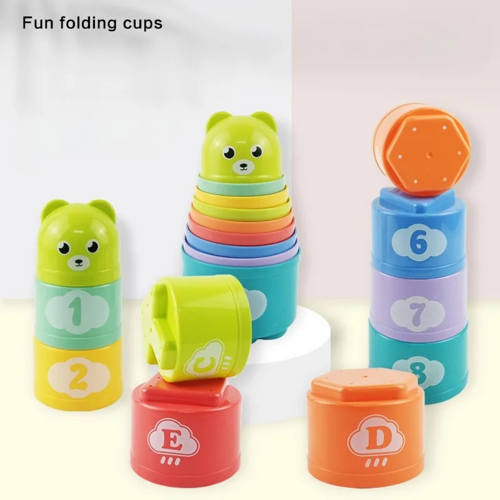 Brain Response Battle Cup Set Fun Baby Stack Game for Early Education, Speed and HandEye Coordination Training
