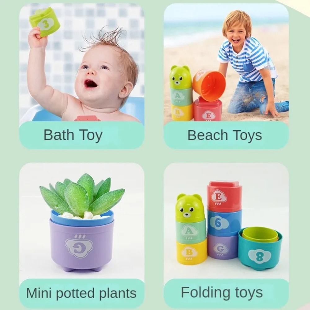 Brain Response Battle Cup Set Fun Baby Stack Game for Early Education, Speed and HandEye Coordination Training