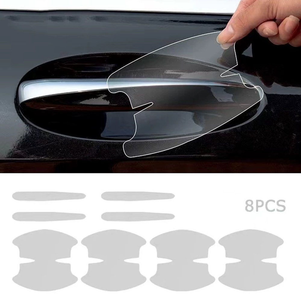 Scratch Proof Car Door Handle Stickers Premium Door Bowl Protective Film Set