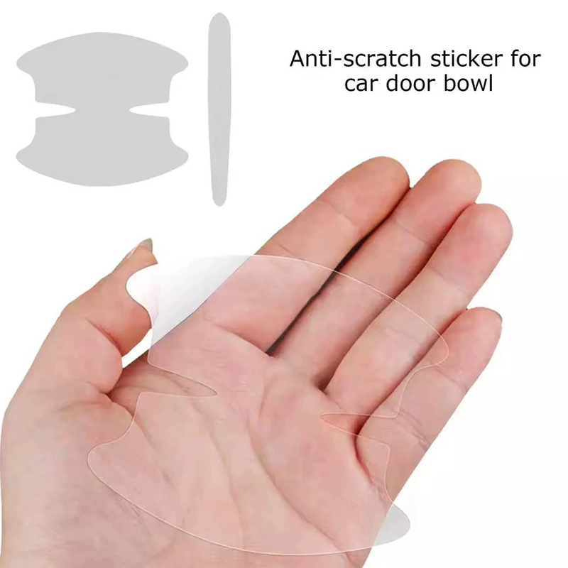 Scratch Proof Car Door Handle Stickers Premium Door Bowl Protective Film Set