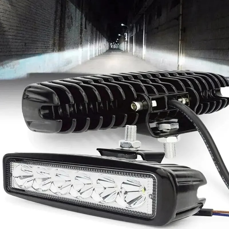 LED Car Work Light High Bright Offroad Fog Headlight for Trucks & Automobiles, DRL Driving Lamp