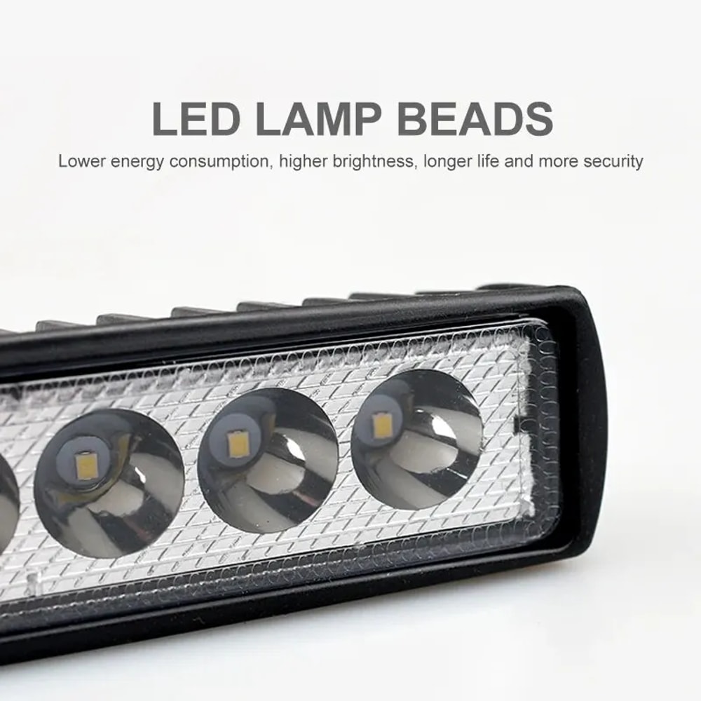 LED Car Work Light High Bright Offroad Fog Headlight for Trucks & Automobiles, DRL Driving Lamp