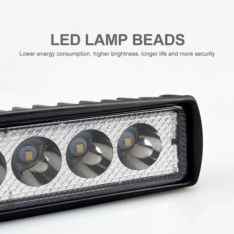 LED Car Work Light High Bright Offroad Fog Headlight for Trucks & Automobiles, DRL Driving Lamp