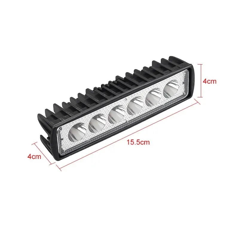 LED Car Work Light High Bright Offroad Fog Headlight for Trucks & Automobiles, DRL Driving Lamp