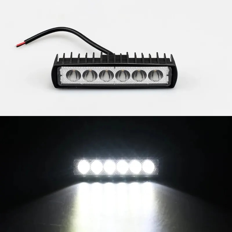LED Car Work Light High Bright Offroad Fog Headlight for Trucks & Automobiles, DRL Driving Lamp
