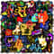 Neon Stickers Pikachu Cartoon Decals for Kids Waterproof DIY Phone & Skateboard Stickers