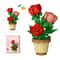 Creative Building Block Bouquet Eternal Rose Sunflower Plant Assembled Building Block Toy Gift 3