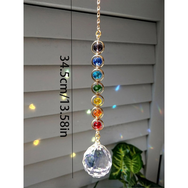 Crystal Suncatcher Rainbow Maker Mobile Meditation Home Decor, Fantasy Prism