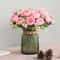 Rose Pink Peony Silk Bouquet Wedding Home Decor Artificial Flower Arrangement 5