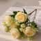 Rose Pink Peony Silk Bouquet Wedding Home Decor Artificial Flower Arrangement 8