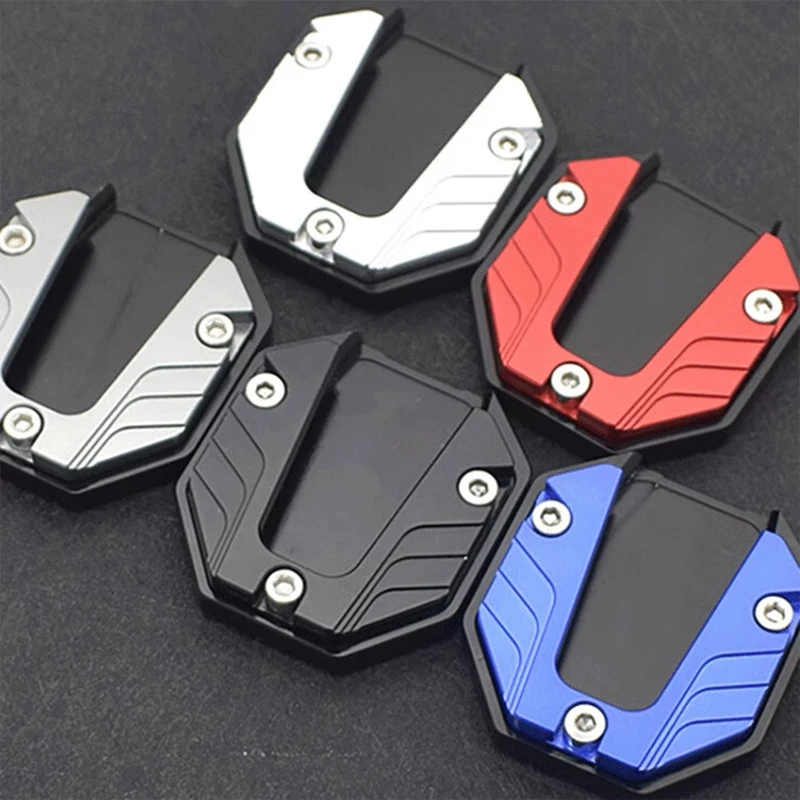 Motorcycle Kickstand Extender Foot Support Plate Aluminum Alloy Scooter Stand Side Stand For Motorb 2