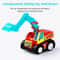 Mini Inertial Pull Back Engineering Car Set Fun Cartoon Cars For Kids Perfect Birthday Gift 3