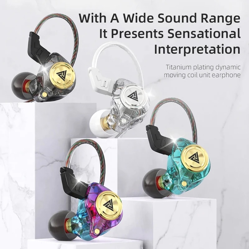 Wired Earphones with Microphone Noise Cancelling Earbuds for Sport & Gaming Headset